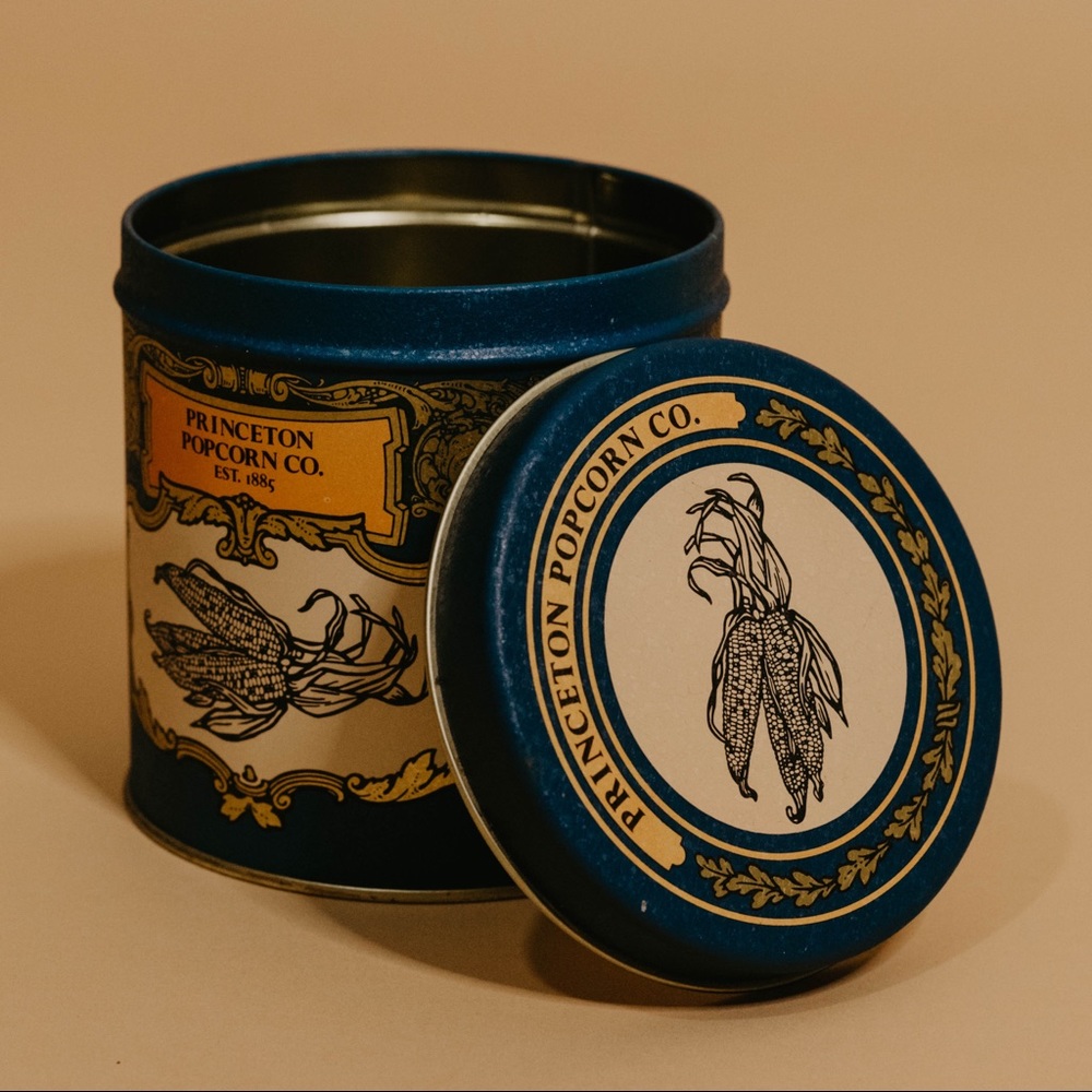 Vintage popcorn tin can